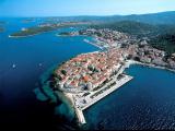 Korcula from an airplane